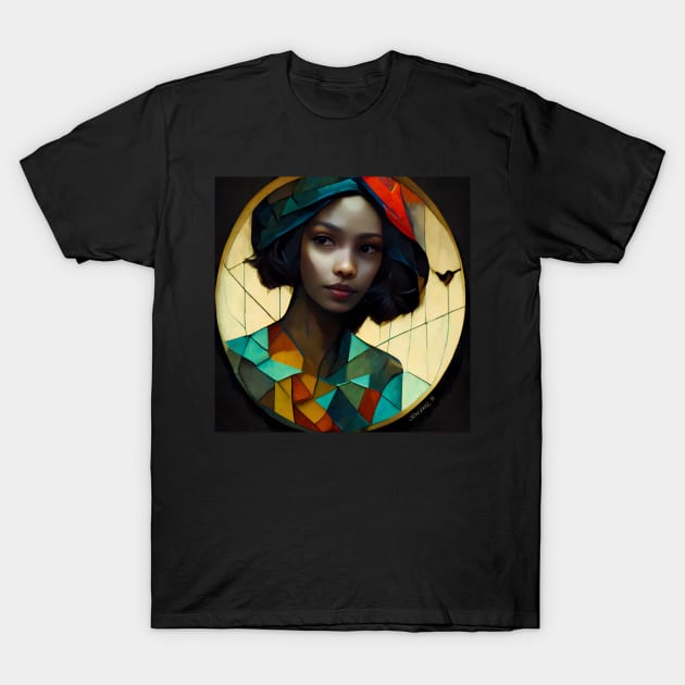 Cubic Owl Woman, No. 1 - Beautiful Woman T-Shirt by JediNeil